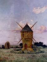 Ferdinand Loyen Du Puigaudeau - Brittany near Pulis aka Windmill near Guerande